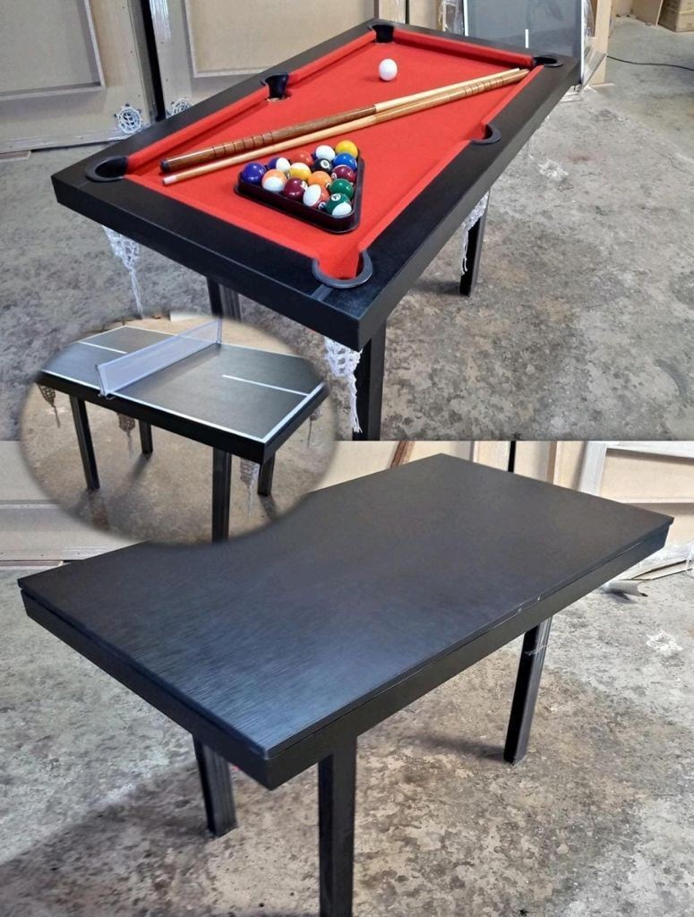 Mesa de Pool Mini con tapa multifunción